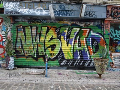 photo graffiti Paris 20eme arrondissement